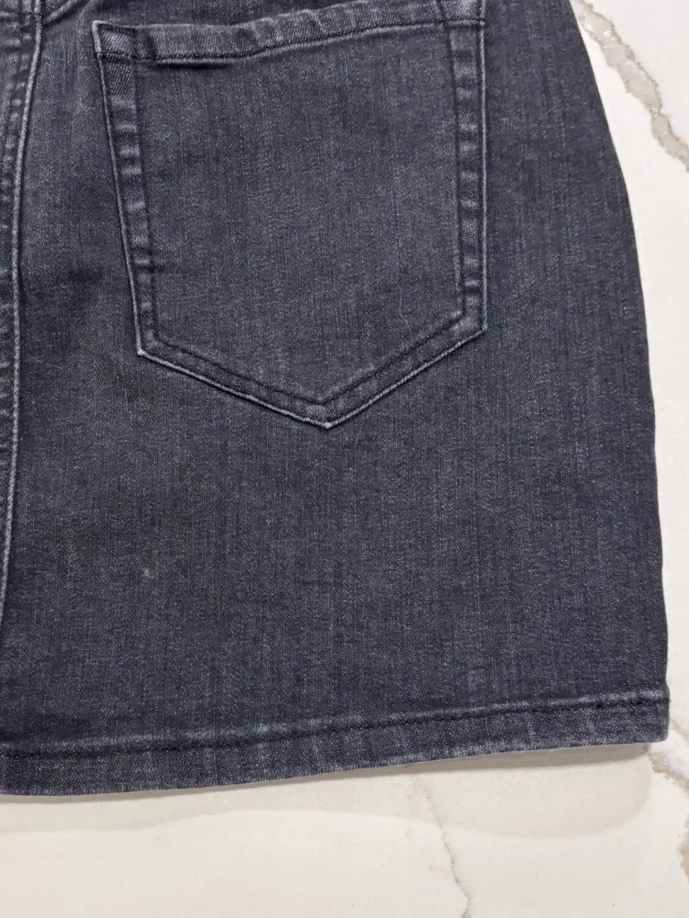 GARAGE Black Lace-Up Denim Mini Jeans Skirt Women’s Small